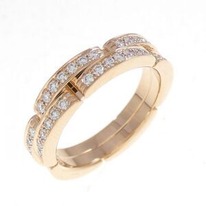 Cartier Maillon Panthère Au750 Diamond Ring Size 10